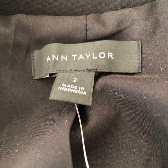Ann Taylor Womens Blazer Navy + Black US2 - Picture 3 of 5